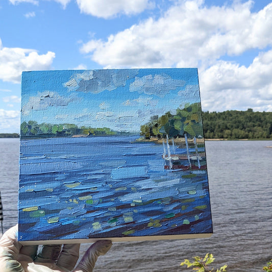 Clouds, Waves, Lilly pads