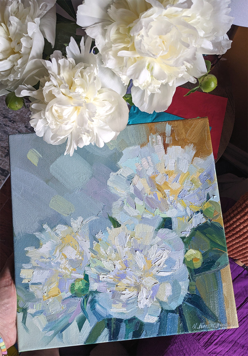 White Peonies