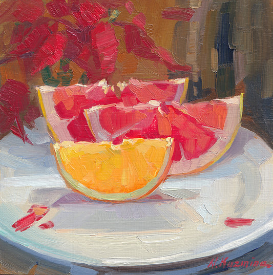 Grapefruit and orange