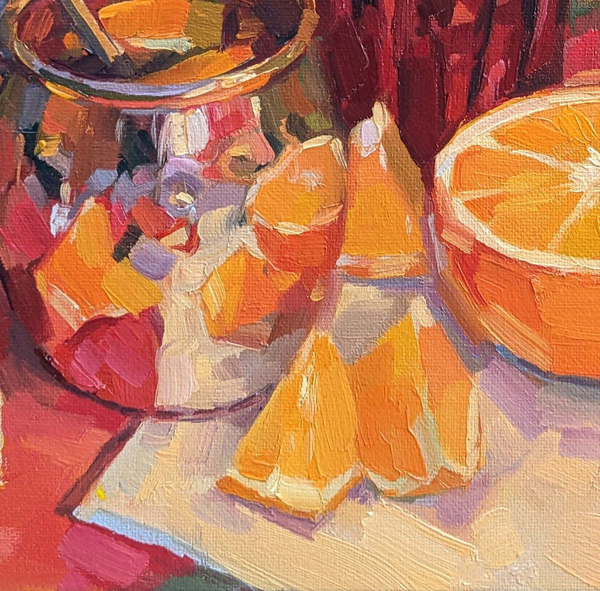 Orange and copper