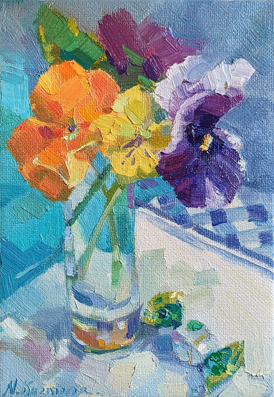 Pansies and mini candy