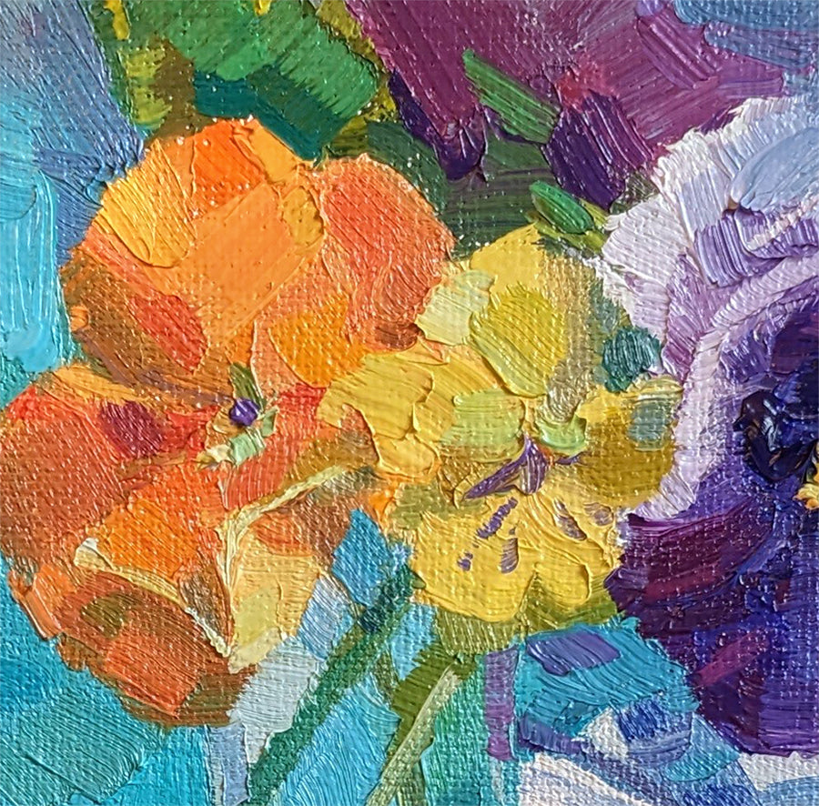 Pansies and mini candy