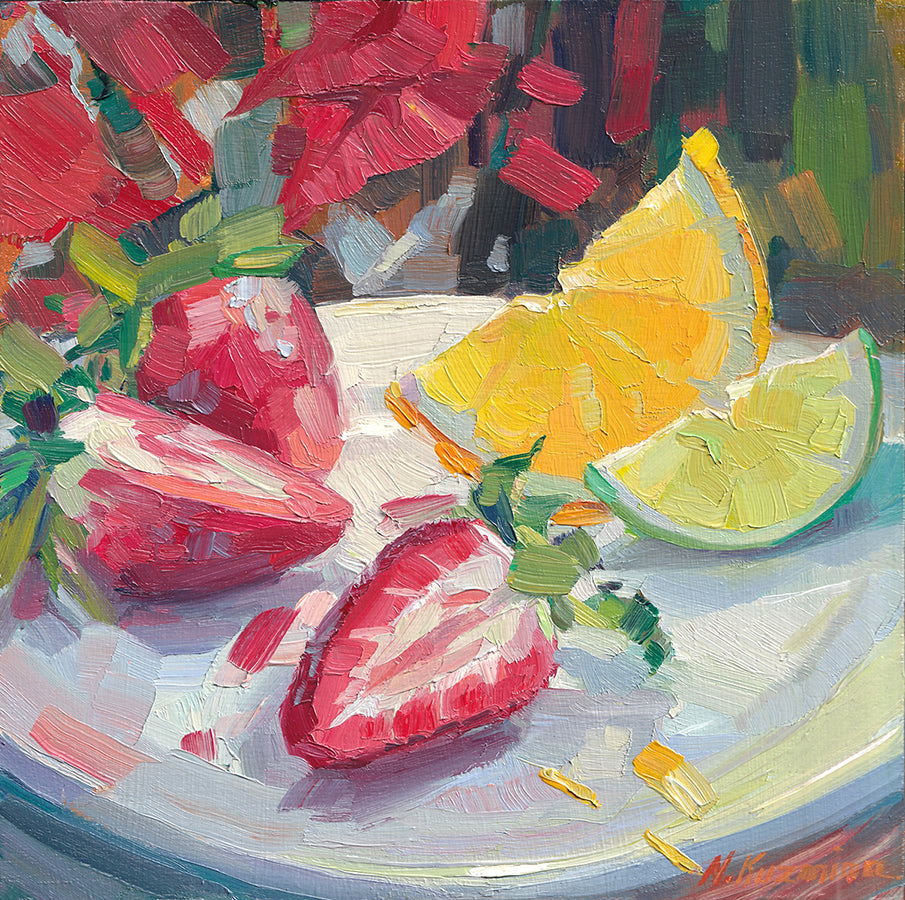 Sliced strawberry