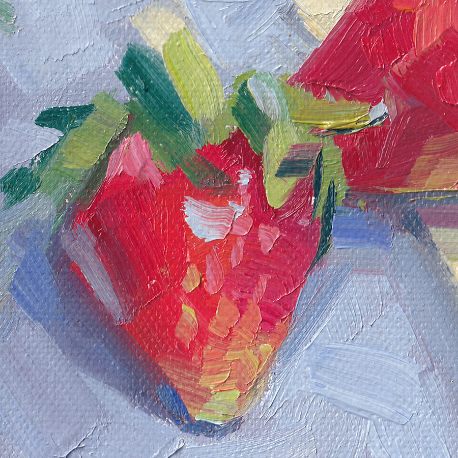 Three strawberries