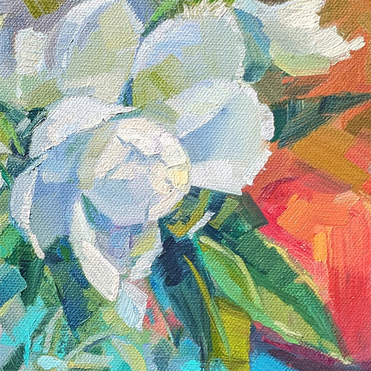 White Peony buds